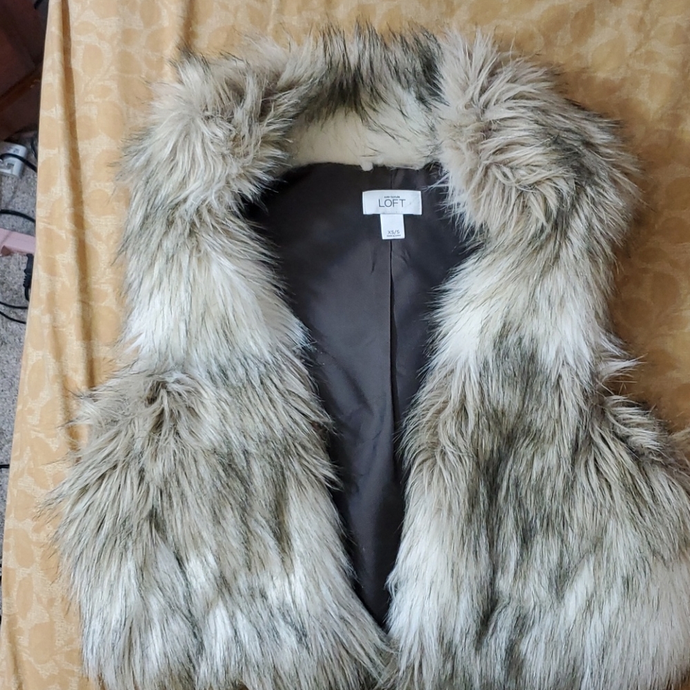 LOFT Faux Fur Jacket